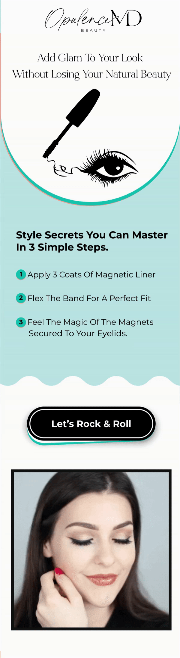 Opulence MD educational email with three steps to master magnetic lash style