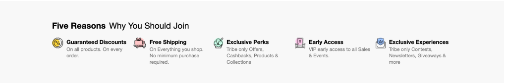 Five reasons to join a membership program, listing perks like early access and discounts