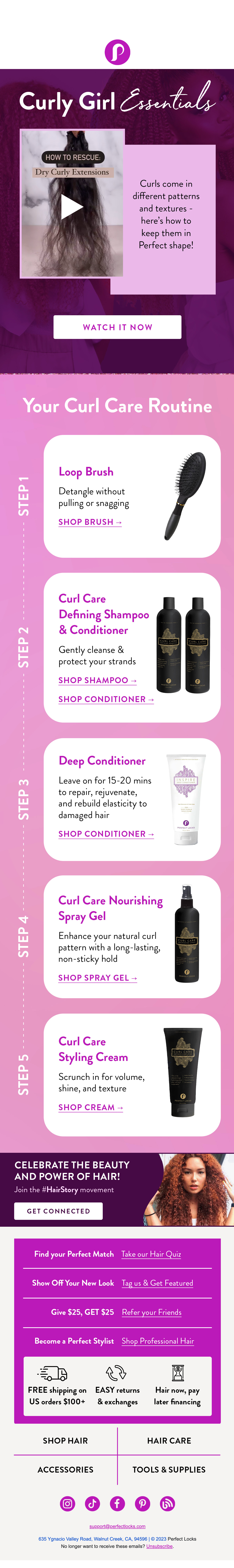 Long post-purchase tips email with product how-to blocks