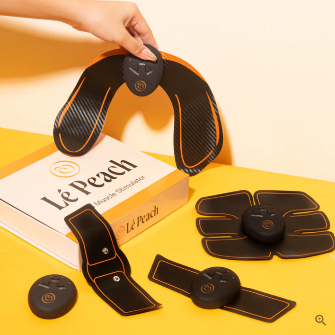 LePeach EMS muscle trainer pads and box