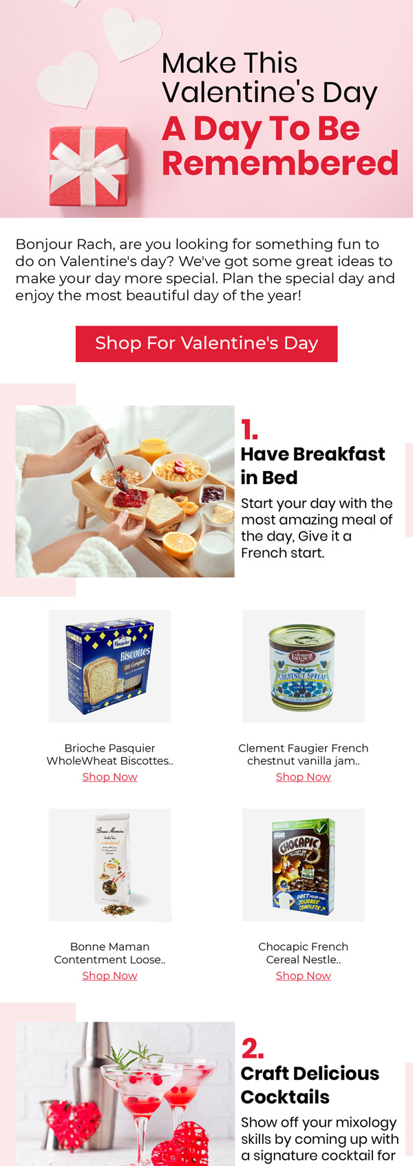 Le Panier Francais Valentine's Day email