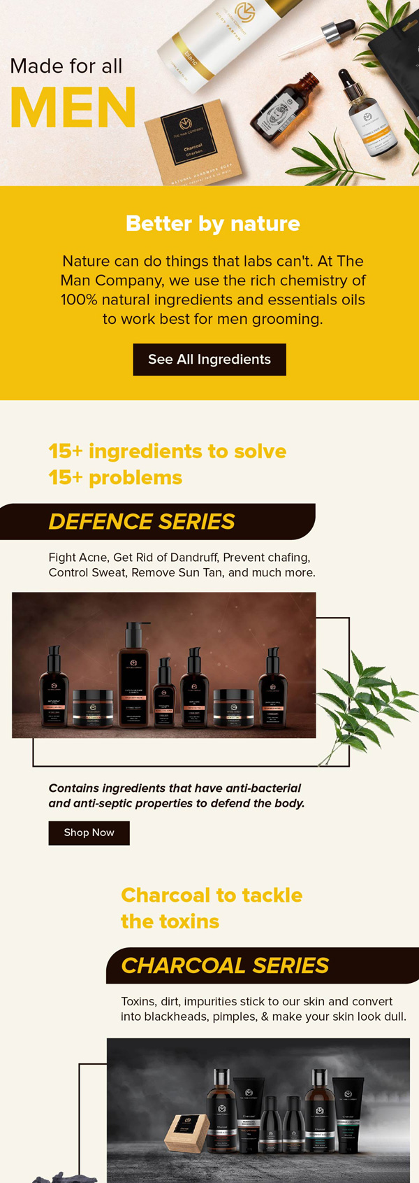 The Man Company natural ingredients email