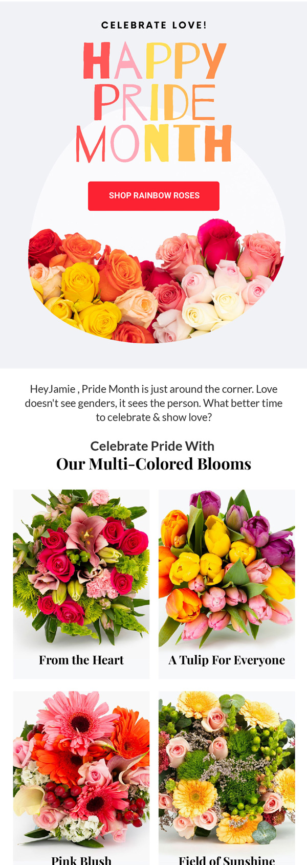 BloomsyBox Pride Month campaign email