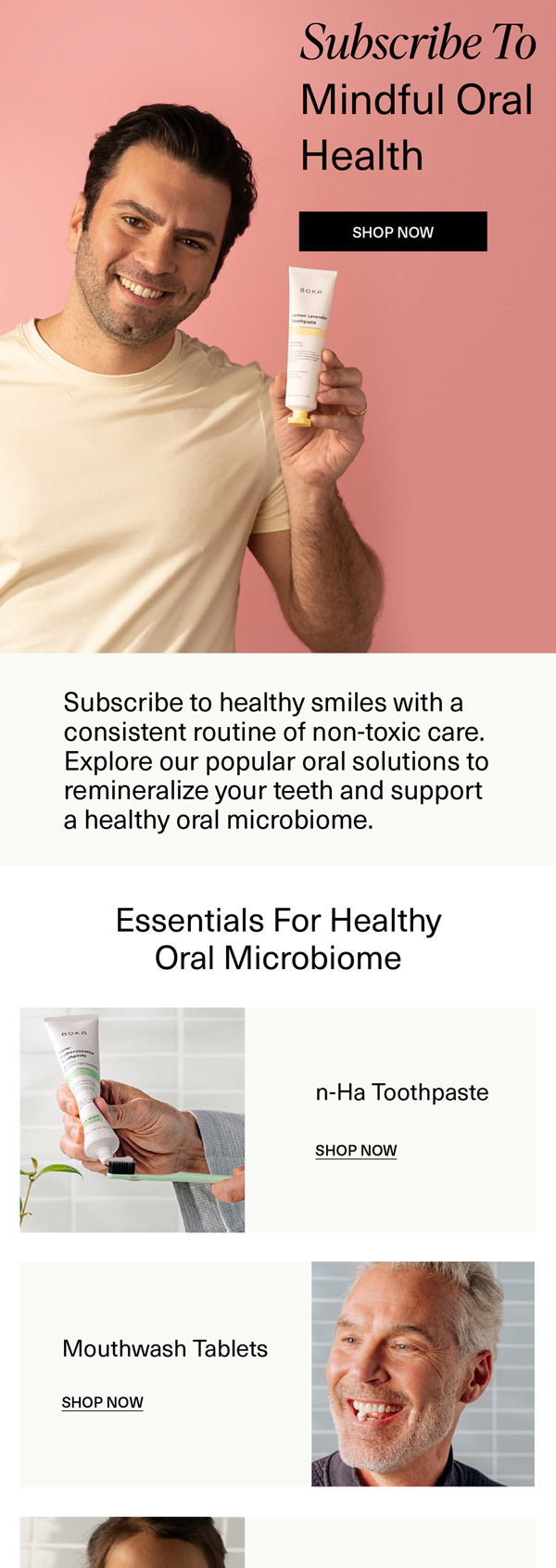 Boka last active buyer email inviting a subscription