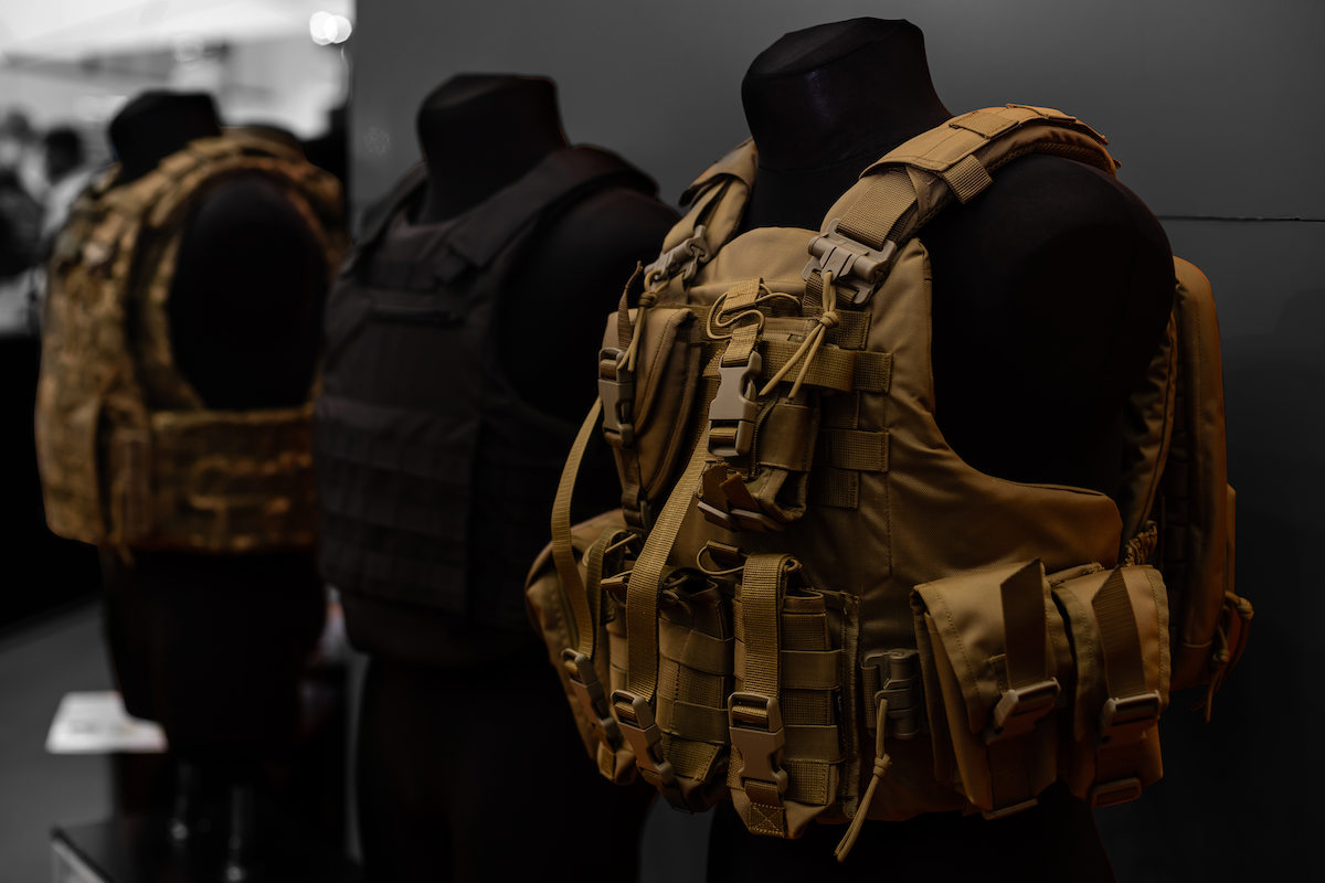 Bulletproof Zone plate carriers on display