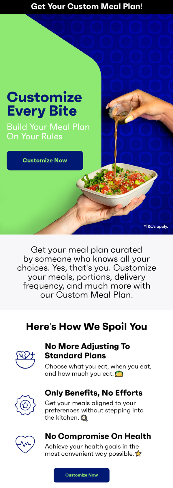 Fitlab custom meal plan email