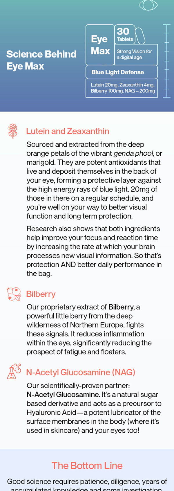 Setu email on the science behind Eye Max