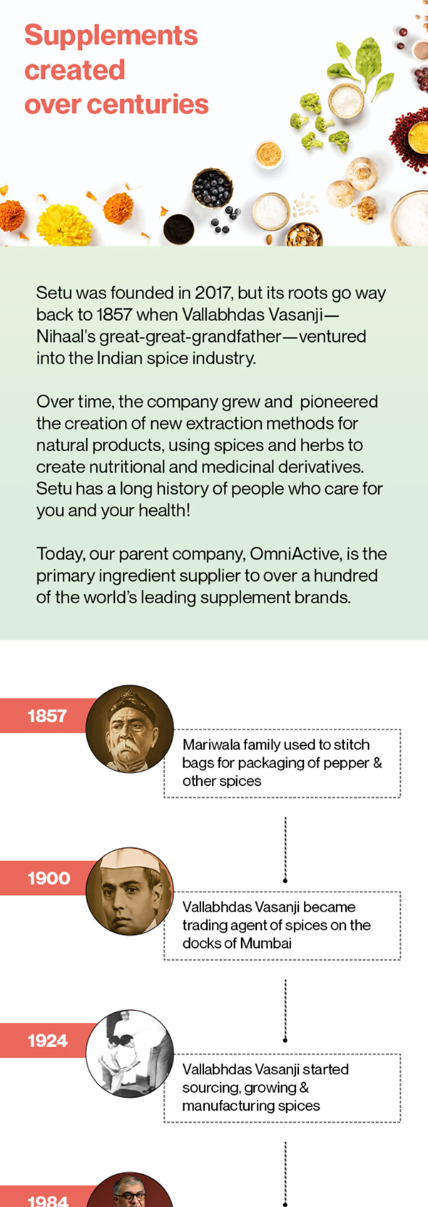 Setu brand story email with company timeline